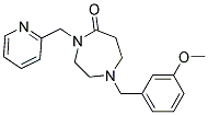 1-(3-METHOXYBENZYL)-4-(PYRIDIN-2-YLMETHYL)-1,4-DIAZEPAN-5-ONE Struktur