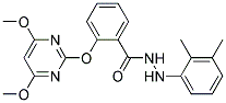 2-[(4,6-DIMETHOXYPYRIMIDIN-2-YL)OXY]BENZOIC ACID, 2-(2,3-DIMETHYLPHENYL)HYDRAZIDE Struktur