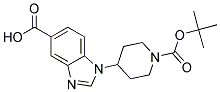 1-(1-(TERT-BUTOXYCARBONYL)PIPERIDIN-4-YL)-1H-BENZO[D]IMIDAZOLE-5-CARBOXYLIC ACID Struktur