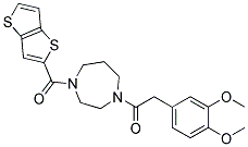 1-[(3,4-DIMETHOXYPHENYL)ACETYL]-4-(THIENO[3,2-B]THIEN-2-YLCARBONYL)-1,4-DIAZEPANE Struktur