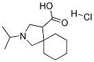 2-ISOPROPYL-2-AZA-SPIRO[4.5]DECANE-4-CARBOXYLIC ACID HYDROCHLORIDE Struktur