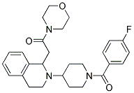 2-[1-(4-FLUOROBENZOYL)PIPERIDIN-4-YL]-1-(2-MORPHOLIN-4-YL-2-OXOETHYL)-1,2,3,4-TETRAHYDROISOQUINOLINE Struktur