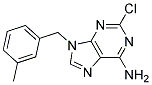 2-CHLORO-9-(3-METHYL-BENZYL)-9H-PURIN-6-YLAMINE Struktur