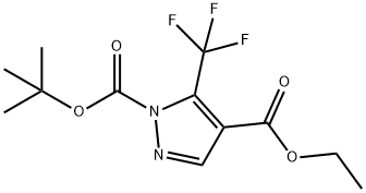 1-(TERT-BUTYL) 4-ETHYL 5-(TRIFLUOROMETHYL)-1H-PYRAZOLE-1,4-DICARBOXYLATE Struktur