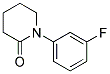 1-(3-FLUORO-PHENYL)-PIPERIDIN-2-ONE Struktur