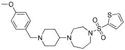 1-[1-(4-METHOXYBENZYL)PIPERIDIN-4-YL]-4-(2-THIENYLSULFONYL)-1,4-DIAZEPANE Struktur