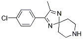 2-(4-CHLOROPHENYL)-3-METHYL-1,4,8-TRIAZASPIRO[4.5]DECA-1,3-DIENE Struktur