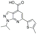 1-ISOPROPYL-6-(5-METHYLTHIEN-2-YL)-1H-PYRAZOLO[3,4-B]PYRIDINE-4-CARBOXYLIC ACID Struktur