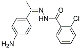 2-CHLORO-BENZOIC ACID [1-(4-AMINO-PHENYL)-ETHYLIDENE]-HYDRAZIDE Struktur