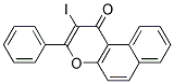 2-IODO-3-PHENYLBENZO[F]CHROMEN-1-ONE Struktur