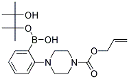 2-(4'-ALLYLOXYCARBONYLPIPERIZINO)PHENYLBORONIC ACID, PINACOL ESTER Struktur