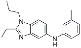 (2-ETHYL-1-PROPYL-1H-BENZOIMIDAZOL-5-YL)-M-TOLYL-AMINE Struktur