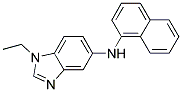 (1-ETHYL-1H-BENZOIMIDAZOL-5-YL)-NAPHTHALEN-1-YL-AMINE Struktur