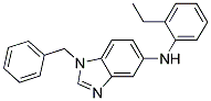 (1-BENZYL-1H-BENZOIMIDAZOL-5-YL)-(2-ETHYL-PHENYL)-AMINE Struktur