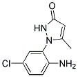 1-(2-AMINO-5-CHLOROPHENYL)-5-METHYL-PYRAZOL-3-ONE Struktur