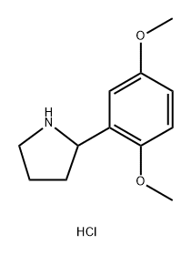 2-(2,5-DIMETHOXYPHENYL)PYRROLIDINE HYDROCHLORIDE Struktur