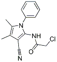 2-CHLORO-N-(3-CYANO-4,5-DIMETHYL-1-PHENYL-1H-PYRROL-2-YL)ACETAMIDE Struktur