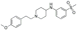 1-[2-(4-METHOXYPHENYL)ETHYL]-N-[3-(METHYLSULFONYL)PHENYL]PIPERIDIN-4-AMINE Struktur