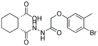 (1S,2R)-2-((2-[(4-BROMO-3-METHYLPHENOXY)ACETYL]HYDRAZINO)CARBONYL)CYCLOHEXANECARBOXYLIC ACID Struktur