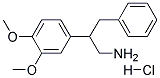 2-(3,4-DIMETHOXYPHENYL)-3-PHENYL-1-PROPANAMINE HYDROCHLORIDE Struktur