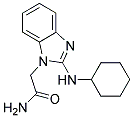 2-[2-(CYCLOHEXYLAMINO)-1H-BENZIMIDAZOL-1-YL]ACETAMIDE Struktur