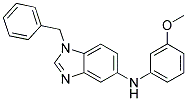 (1-BENZYL-1H-BENZOIMIDAZOL-5-YL)-(3-METHOXY-PHENYL)-AMINE Struktur