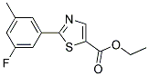 2-(3-FLUORO-5-METHYL-PHENYL)-THIAZOLE-5-CARBOXYLIC ACID ETHYL ESTER Struktur