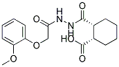 (1S,2R)-2-((2-[(2-METHOXYPHENOXY)ACETYL]HYDRAZINO)CARBONYL)CYCLOHEXANECARBOXYLIC ACID Struktur