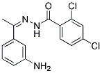 2,4-DICHLORO-BENZOIC ACID [1-(3-AMINO-PHENYL)-ETHYLIDENE]-HYDRAZIDE Struktur