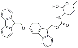 2,6-BIS((9H-FLUOREN-9-YL)METHOXY)CARBONYLAMINO HEXANOIC ACID Struktur