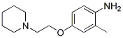 2-METHYL-4-[2-(1-PIPERIDINYL)ETHOXY]PHENYLAMINE Struktur