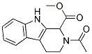 2-ACETYL-2,3,4,9-TETRAHYDRO-1H-BETA-CARBOLINE-1-CARBOXYLIC ACID METHYL ESTER Struktur