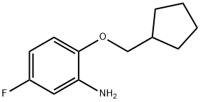 2-(CYCLOPENTYLMETHOXY)-5-FLUOROANILINE Struktur