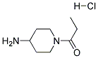 1-(4-AMINO-PIPERIDIN-1-YL)-PROPAN-1-ONE HCL Struktur