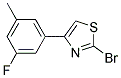 2-BROMO-4-(3-FLUORO-5-METHYL-PHENYL)-THIAZOLE Struktur