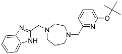 2-((4-[(6-TERT-BUTOXYPYRIDIN-2-YL)METHYL]-1,4-DIAZEPAN-1-YL)METHYL)-1H-BENZIMIDAZOLE Struktur