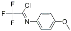 2,2,2-TRIFLUORO-N-(4-METHOXY-PHENYL)-ACETIMIDOYL CHLORIDE Struktur