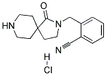 2-((1-OXO-2,8-DIAZASPIRO[4.5]DECAN-2-YL)METHYL)BENZONITRILE HYDROCHLORIDE Struktur