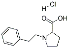 1-PHENETHYL-PYRROLIDINE-2-CARBOXYLIC ACID HYDROCHLORIDE Struktur