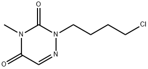 2-(4-CHLORO-BUTYL)-4-METHYL-2H-[1,2,4]TRIAZINE-3,5-DIONE Struktur