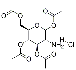 1,3,4,6-TETRA-O-ACETYL-2-AMINO-2-DEOXY-D-GLUCOPYRANOSE HYDROCHLORIDE Struktur