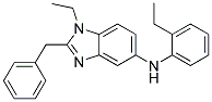 (2-BENZYL-1-ETHYL-1H-BENZOIMIDAZOL-5-YL)-(2-ETHYL-PHENYL)-AMINE Struktur