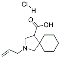 2-ALLYL-2-AZA-SPIRO[4.5]DECANE-4-CARBOXYLIC ACID HYDROCHLORIDE Struktur