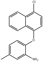 2-[(4-CHLORO-1-NAPHTHYL)OXY]-5-METHYLPHENYLAMINE Struktur