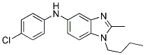 (1-BUTYL-2-METHYL-1H-BENZOIMIDAZOL-5-YL)-(4-CHLORO-PHENYL)-AMINE Struktur