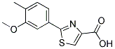 2-(3-METHOXY-4-METHYL-PHENYL)-THIAZOLE-4-CARBOXYLIC ACID Struktur