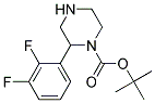 2-(2,3-DIFLUORO-PHENYL)-PIPERAZINE-1-CARBOXYLIC ACID TERT-BUTYL ESTER Struktur