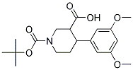 1-(TERT-BUTOXYCARBONYL)-4-(3,5-DIMETHOXYPHENYL)PIPERIDINE-3-CARBOXYLIC ACID Struktur