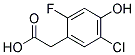 2-(5-CHLORO-2-FLUORO-4-HYDROXYPHENYL)ACETIC ACID Struktur