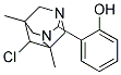 2-(6-CHLORO-5,7-DIMETHYL-1,3-DIAZATRICYCLO[3.3.1.1(3,7)]DEC-2-YL)PHENOL Struktur